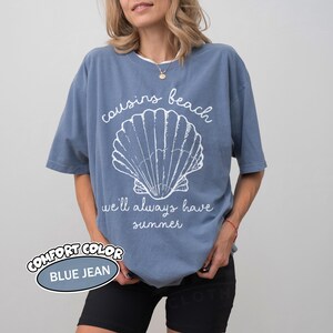 Cousins Beach Comfort T-shirt, The Summer I Turned Pretty Shirt, Team Conrad Team Belly Team Jeremiah Tee, Grappig strandcadeau, Zomer T-shirt afbeelding 7