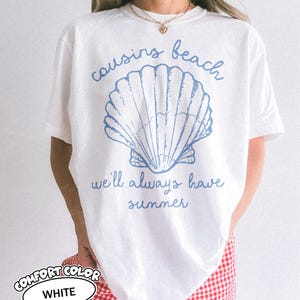 Cousins Beach Comfort T-shirt, The Summer I Turned Pretty Shirt, Team Conrad Team Belly Team Jeremiah Tee, Grappig strandcadeau, Zomer T-shirt afbeelding 4