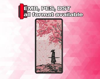 Samurai Embroidery Design | Japanese Warrior Machine Embroidery File | emb, pes, dst, pdf Instant Download