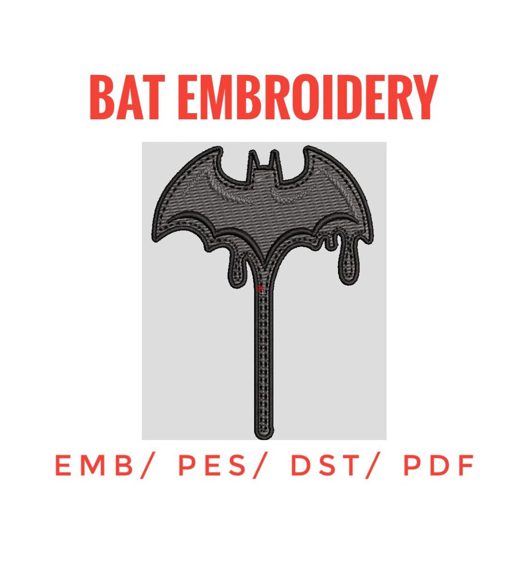 Batman Embroidery Design 3 Inch Spooky Halloween Embroidery Design ...