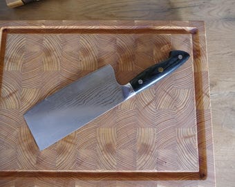 End grain cutting board larch Swiss edge