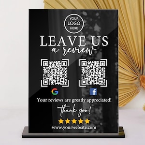 Panneau "Demander un avis", Panneau d'avis Google, Avis Facebook, Panneau d'affichage du code QR, Laissez-nous un avis, Petite entreprise demande un avis