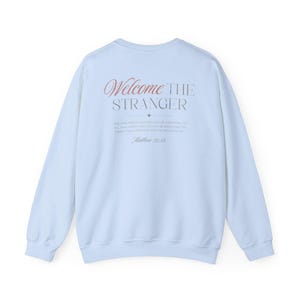 Pro Immigrant Shirt, Christian Against Trump Sweatshirt, No Kings, Leftist Christian Human Rights Crewneck, Chinga La Migra, Anti Ice Shirt Light Blue