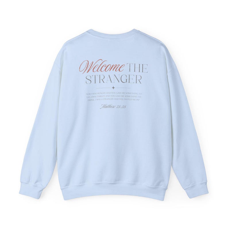 Pro Immigrant Shirt, Christian Against Trump Sweatshirt, No Kings, Leftist Christian Human Rights Crewneck, Chinga La Migra, Anti Ice Shirt Light Blue