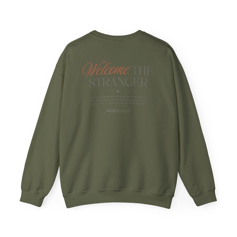 Pro Immigrant Shirt, Christian Against Trump Sweatshirt, No Kings, Leftist Christian Human Rights Crewneck, Chinga La Migra, Anti Ice Shirt Military Green