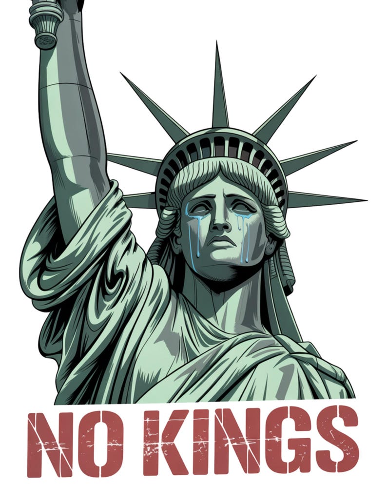No Kings Protest Sign, Democracy Protest, Resist Trump Protest, Anti Trump Sign, Digital Download Protest Sign, Printable Poster, Anti Maga image 10