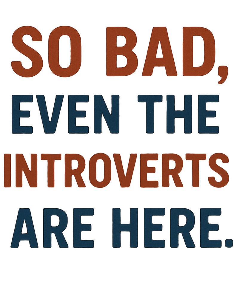 Protest Sign, Democracy Protest Sign for Introverts, Resist Trump, Anti Trump Sign, Digital Download Printable Poster, No Kings Rally image 5