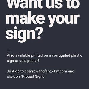 No Kings Protest Sign, Democracy Protest, Resist Trump Protest, Anti Trump Sign, Digital Download Protest Sign, Printable Poster, Anti Maga image 5