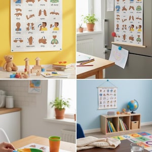 Asl Basic Essentials Chart ASL Basic Needs Sign Language Chart, Visual Learning Poster (digital ...
