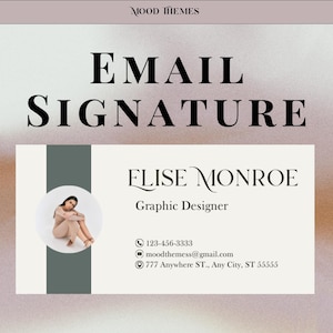 Bewerkbare sjabloon voor e-mailhandtekening, professionele e-mailhandtekeningen, canva-e-mailsjabloon, bedrijfsbranding, aangepast digitaal ontwerp, voettekst voor e-mail