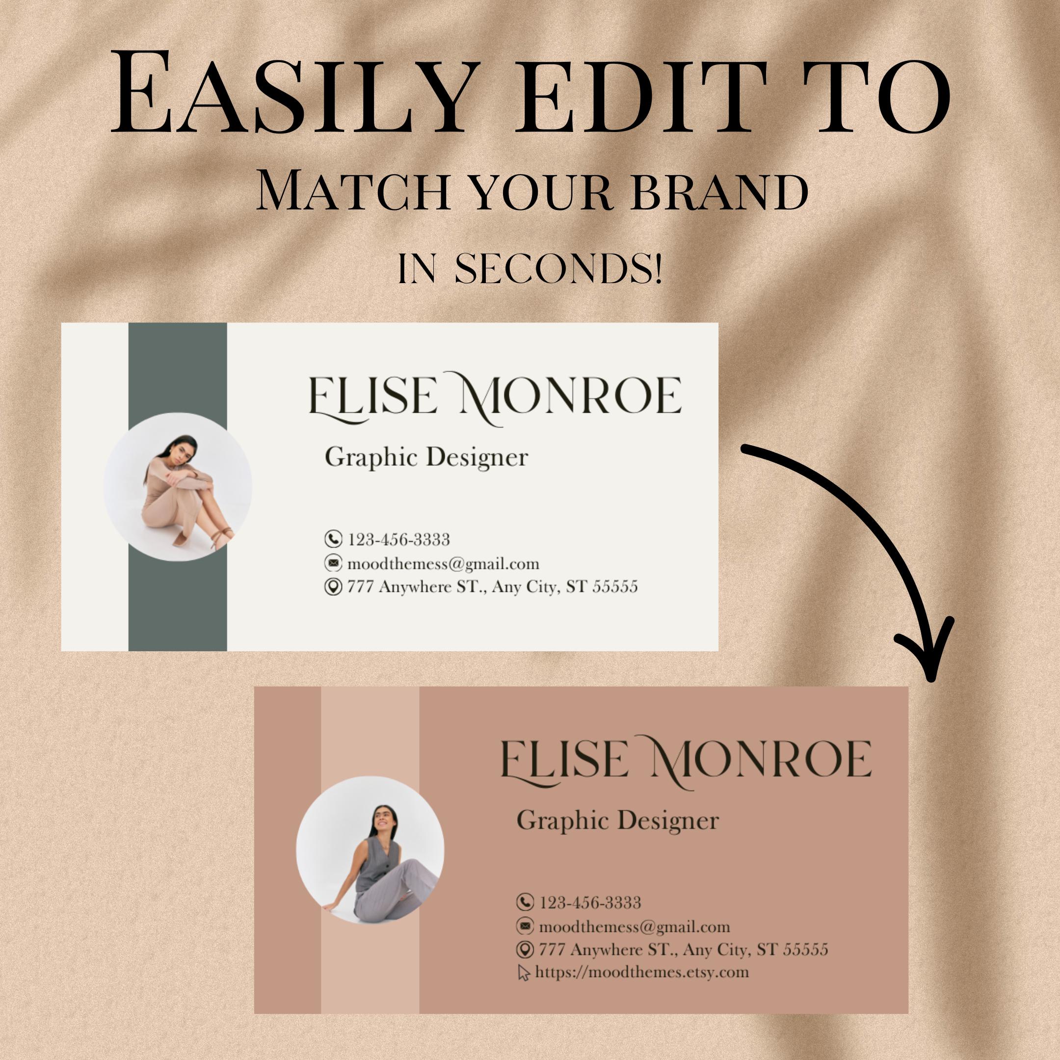 Editable Email Signature Template, Professional Email Signatures, Canva ...
