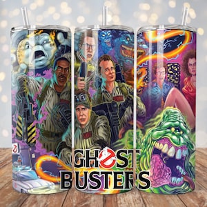 Ghostbusters Tumbler Wrap | 20 oz Sublimation PNG | Classic Movie Tumbler Design | Instant Digital Download