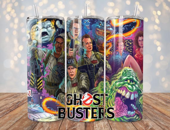 Ghostbusters Tumbler Wrap | 20 oz Sublimation PNG | Classic Movie Tumbler Design | Instant Digital Download