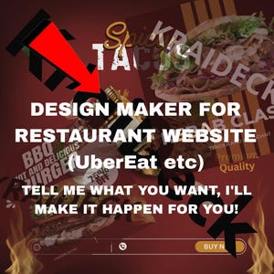 Prezentacja projektu vos plats pour la carte de votre restauracji! (strona internetowa, UberEat itp.)