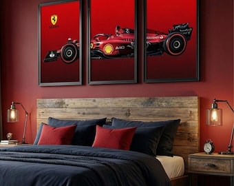 Póster de Fórmula 1 / Póster de Fórmula 1 / Ferrari F1 / Edición Scuderia (Descarga instantánea)