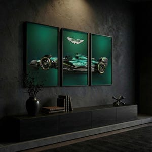 Aston Martin F1 Poster, Fernando Alonso Car Art (Digital Download)