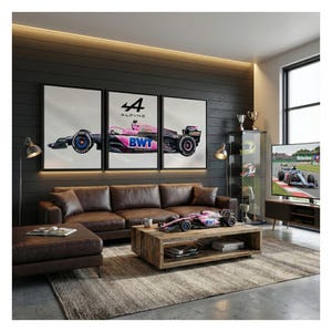 Póster de coche de F1 de Alpine / Esteban Ocon #31 (Descarga digital)