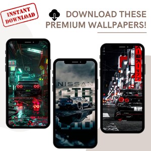 JDM Aesthetic Phone Wallpapers |30 High-Quality HD Backgrounds for Android & iPhone | Street Racing Vibes | instant download | car enthusiat