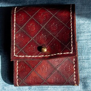 Handgemachte Lederhülle für Kartenspiel & Handy – Edles, robustes Lederetui