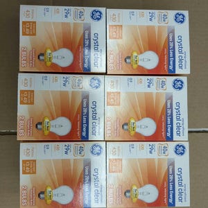 GE 40 WATT Glühbirnen Kristall klar 430 Lumen Dimmbar Klassisch 12 Einzelbirnen