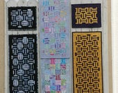 Mini Mingle placemats and table runner pattern - Joanie Morrow Patternworkz - 6 placemats 13 1 2 quot x 16 1 2 quot and runner 16 1 2 quot x 58 1 2 quot