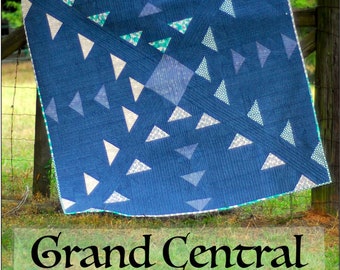 Grand Central Pattern from Sweet Tea Pattern Co. - Fat quarter friendly, finished size 60" x 60"