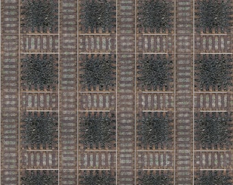 Train Track Fabric Etsy