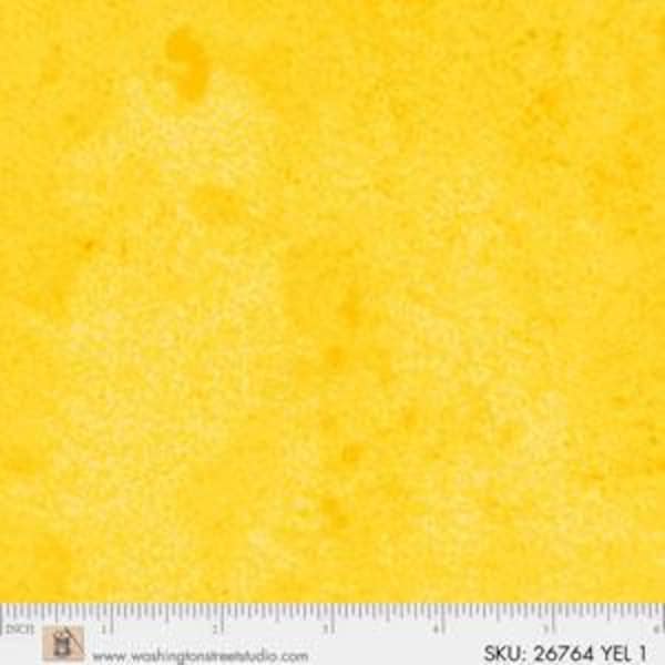 Premier Vintage Solids from Washington Street Studios - Half Yard Yellow Distressed Blender