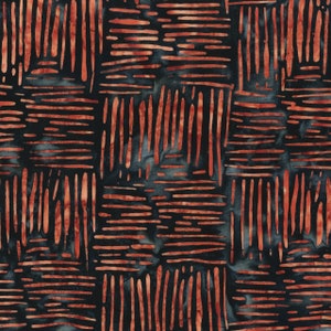 Sale - Webart von Anthology Batiks - Half yard Spice Geometric Batik - 822Q-8