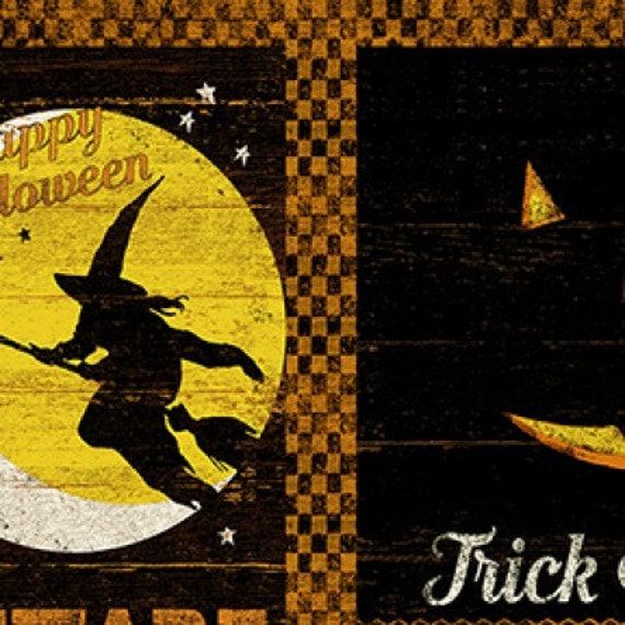 Jeepers Creepers 23x44 Haunted House Panel Halloween premium cotton