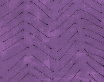 Schatzsuche von Marcia Derse für Windham Fabrics - 1/2 Yard Purple Modern with Black Geometric