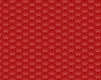 Shells in Lava from Tradewinds by Renee Nanneman for Andover Fabric - Half Yard - A-816-R