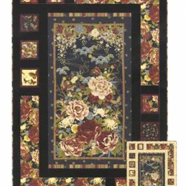 Oriental Harmony by The Sweet Tea Girls - Modern Panel Friendly Quilt Pattern - 41" x 61" Finished
