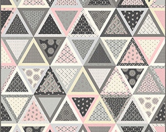 Side by Side Quilt Pattern from Andover Fabrics - Intermediate Level Modern Quilt Pattern Designed by Janet Houts - Uses Tangent Fabric Line