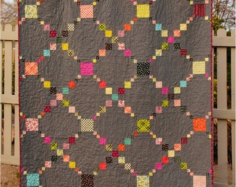 Irish Puzzle Quilt Pattern from Meadow Mist Designs - Instructions for 3 quilt sizes - Charm Pack or Scrap Friendly