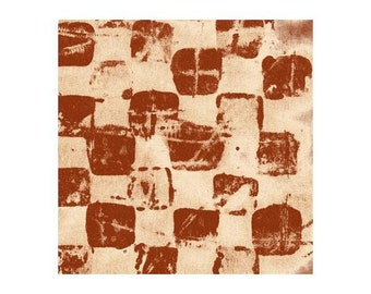 Verkauf - Spielbrett von Randale Gedanken von Marcia Derse für Windham Fabrics - 1/2 Yard Weathered Rust Checkers auf Creme