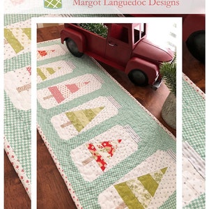 Christmas Jars Table Runner Pattern from the Pattern Basket - 15&quot; x 38&quot; Christmas Tree Pattern