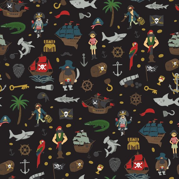 Ausverkauf – Pirate Tales von Riley Blake Fabrics – Half Yard