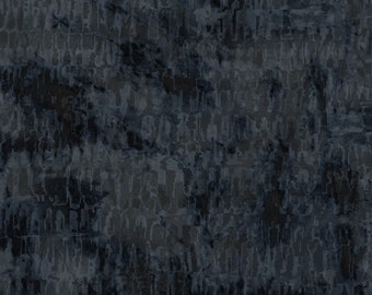 Sale - Incognito van Laura Berringer voor Marcus Fabrics - 1/2 Yard Black Bark Blender