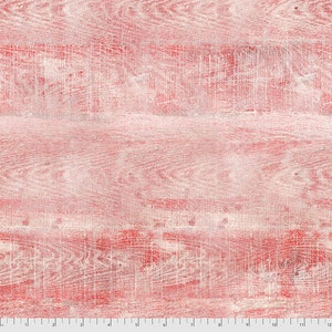 Sale 25% Off - Christmastime by Tim Holtz for Free Spirit Fabrics. - 1/2 Yard Red Woodgrain Foundations