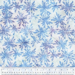 Pixie Batiks from Anthology Batiks - 1/2 Yard Cornflower Blooms