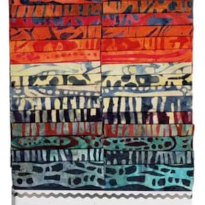 Fire and Ice Strips Bundle for Island Batiks- (40) 2.5" x WOF Strips
