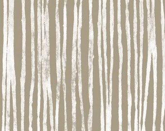 Wolkenstein von Line von Marcia Derse aus Windham Fabrics - 1/2 Meter Tan and White Lines