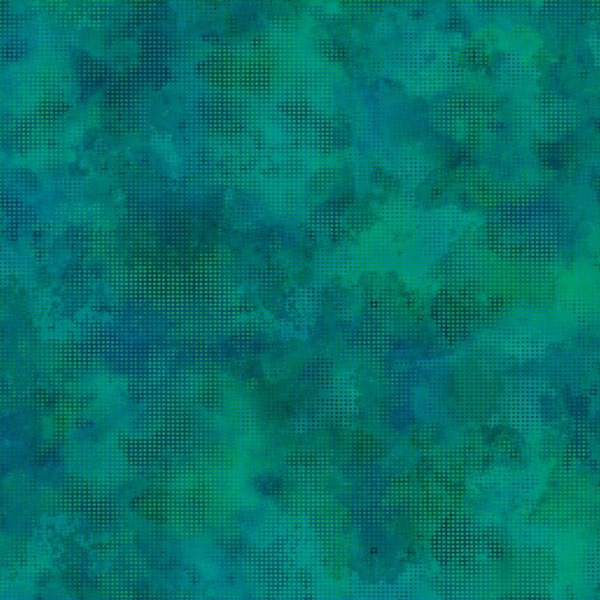 Dit Dot Evolution from In the Beginning Fabrics - 1/2 Yard Pond Blue-Green Dot Blender - IDDE-29