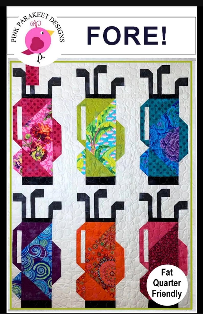 Fore! From Pink Parakeet Designs - Quilt Pattern - 3 Sizes - Etsy