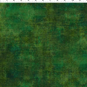 Soldes - Halcyon ton sur ton de In the Beginning Fabrics - Mélangeur à feuilles persistantes 1/2 yard - Mélangeur vert - 12HN17