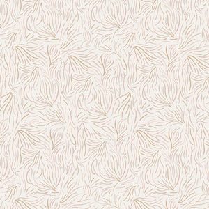 Ballerina Fusion from Art Gallery Fabrics - 1/2 Yard Playful Seaweed - Seaweed on Peach