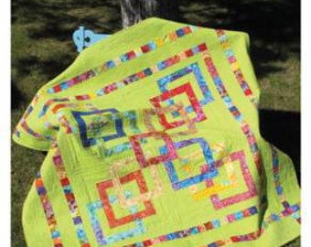 All Tangled Up Modern Quilt Pattern - 72" Square Modern Jelly Roll Friendly Quilt