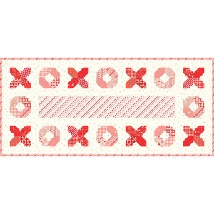 Sale 25% Off - XOX 5&quot; Stacker Quilt Pattern by Pieces From My Heart - Instructions for 18&quot; x 40&quot; Finished Project