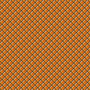 Sale 25% Off - Sale - Sleepy Hollow from Andover Fabrics - 1/2 Yard Orange with Black and Cream Diagonal Plaid Checker